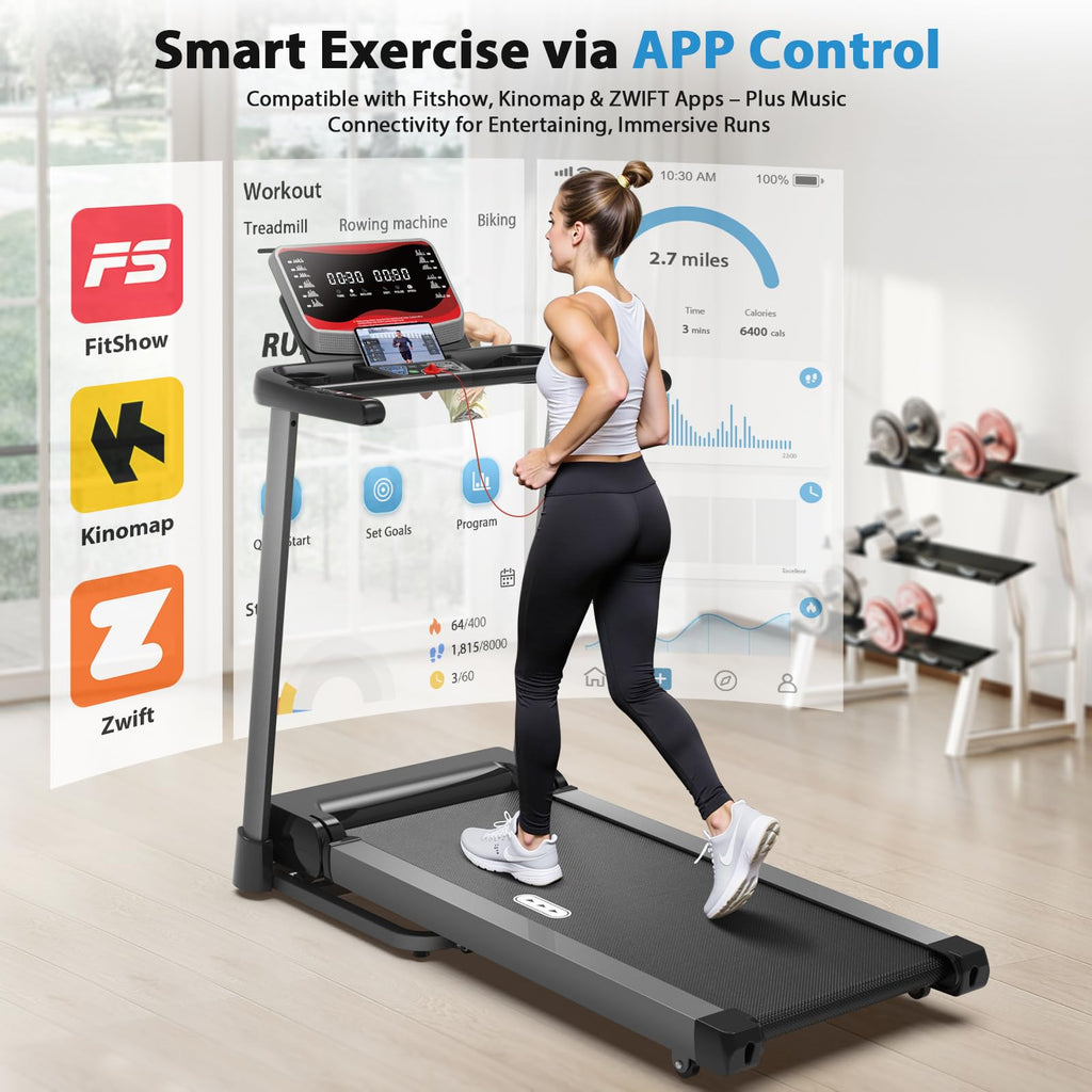 Treadmill with Auto Incline 450 LBS Capacity U798771