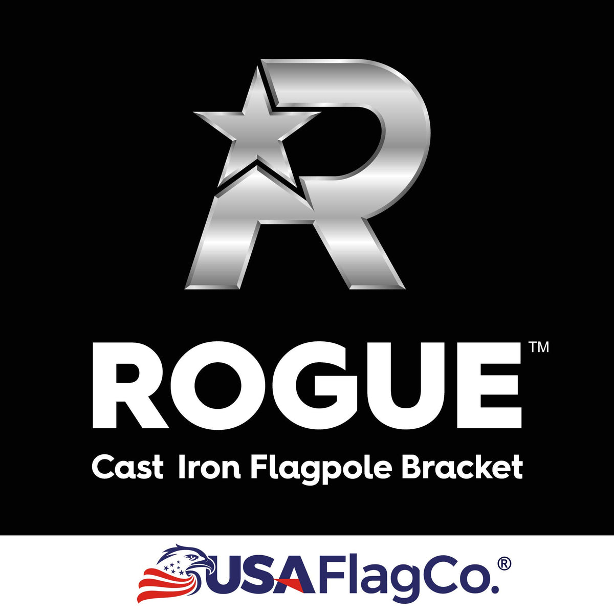 Flag Pole and Bracket Kit Brushed Aluminum H5090