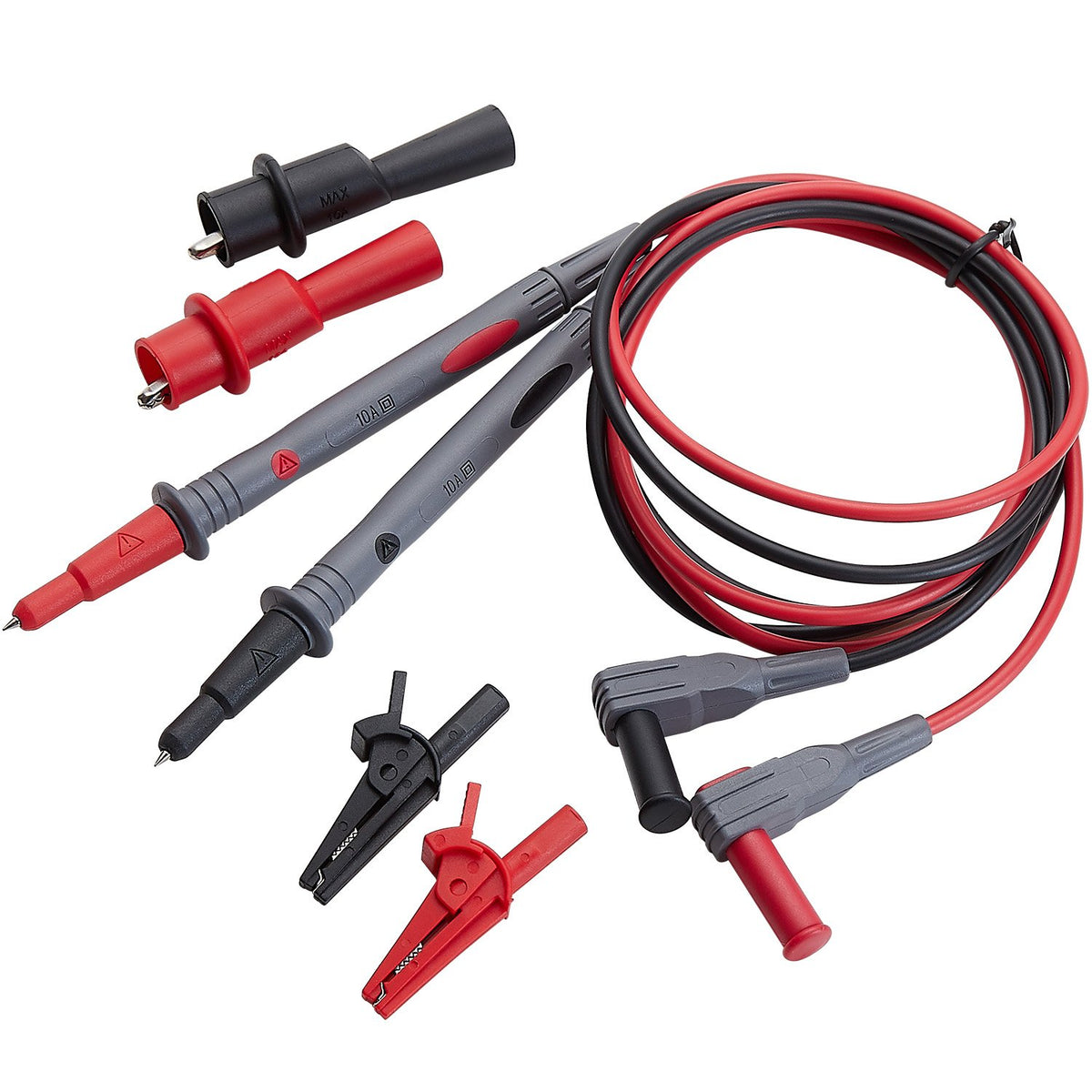 Silicone Multimeter Test Leads with Alligator Clips E269852