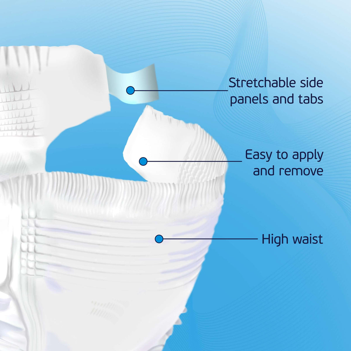 2XL Disposable Adult Diapers with Tabs O94642
