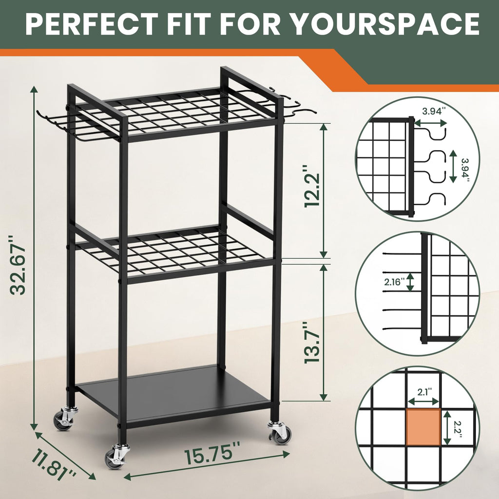 Garden Tool Organizer with Wheels C185667