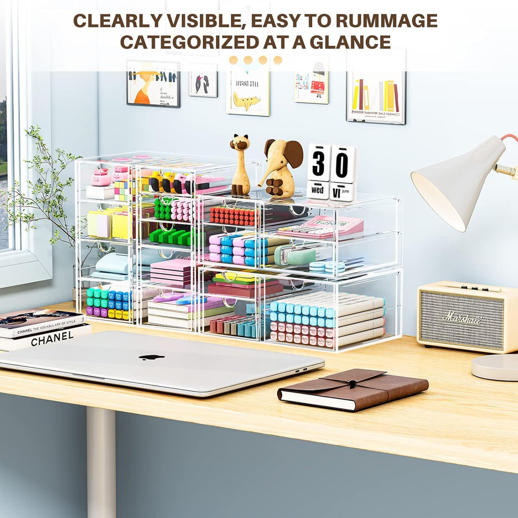 Acrylic 16-Drawer Storage & Makeup Organizer S72927