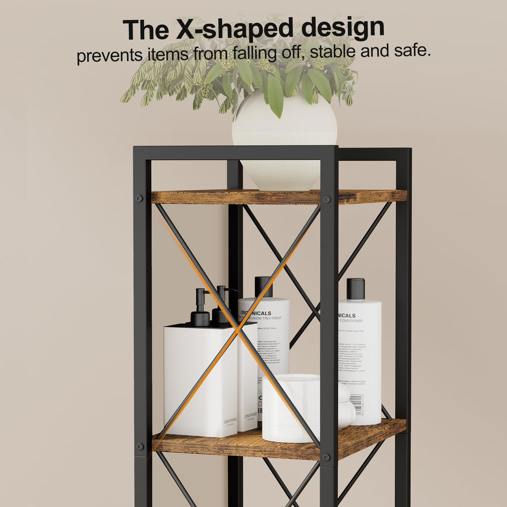 5 Tier Metal Bookshelf J987