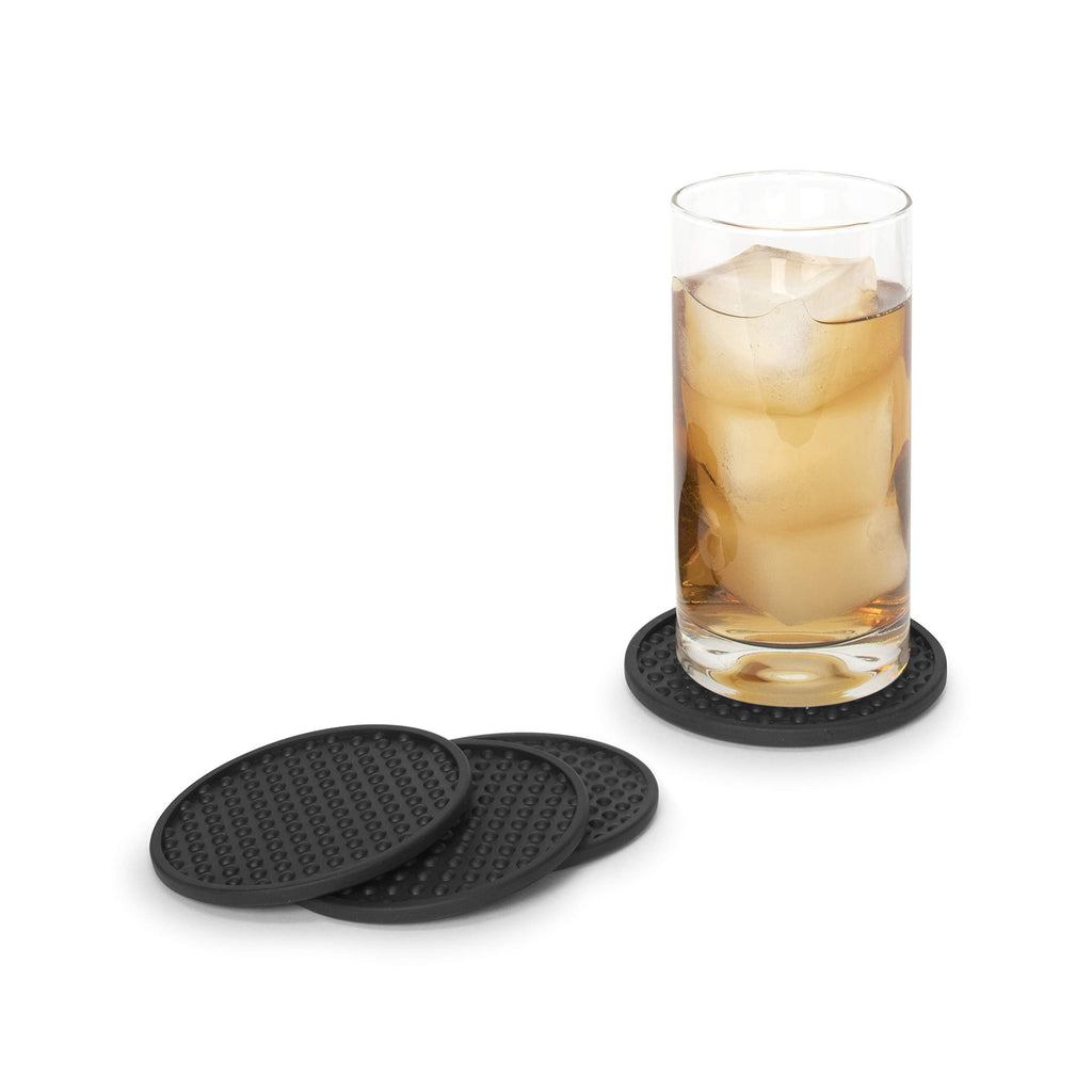 Black Set of 4 Coaster L1083