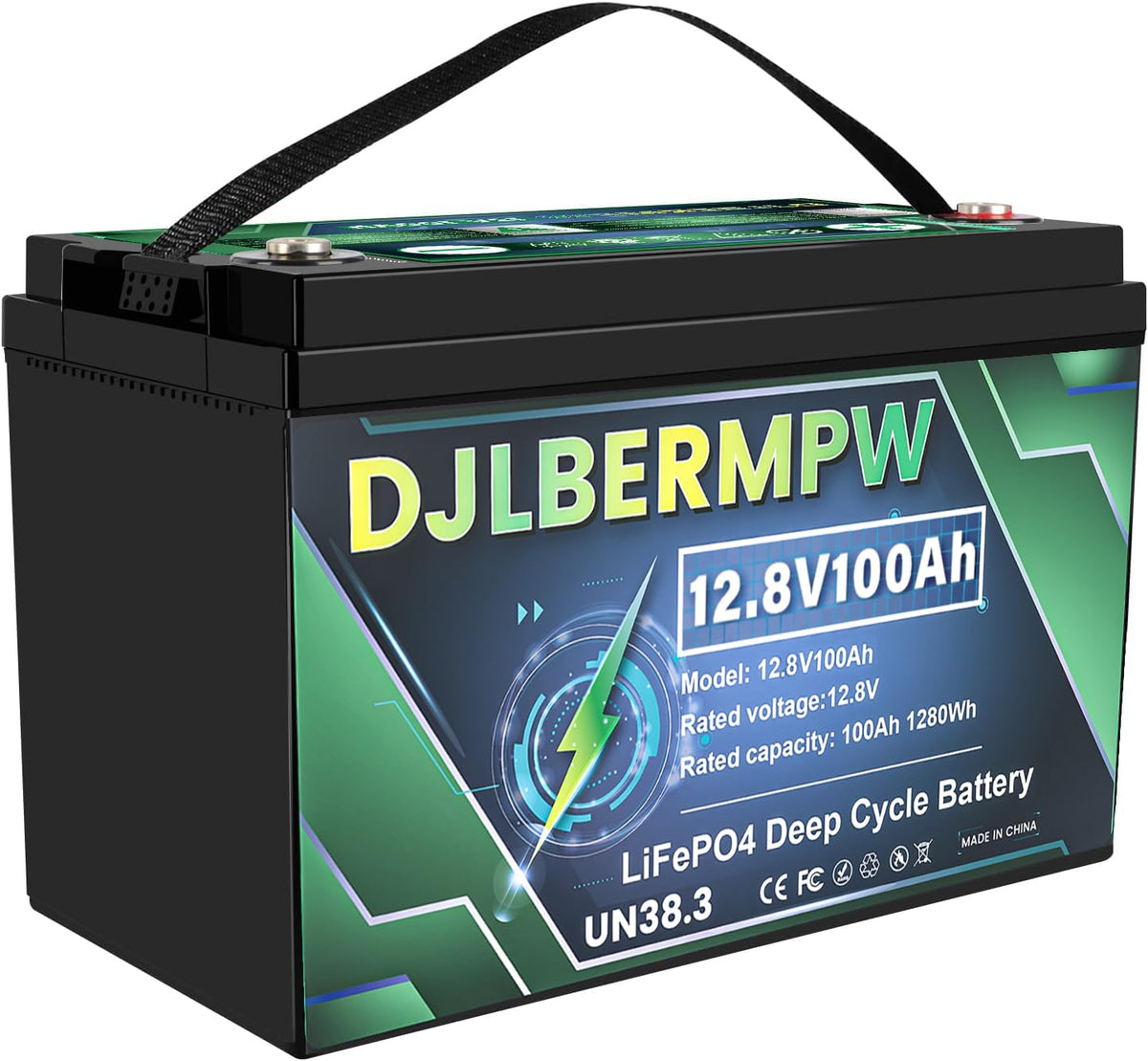 12.8V 100Ah LiFePO4 Lithium Battery A69454