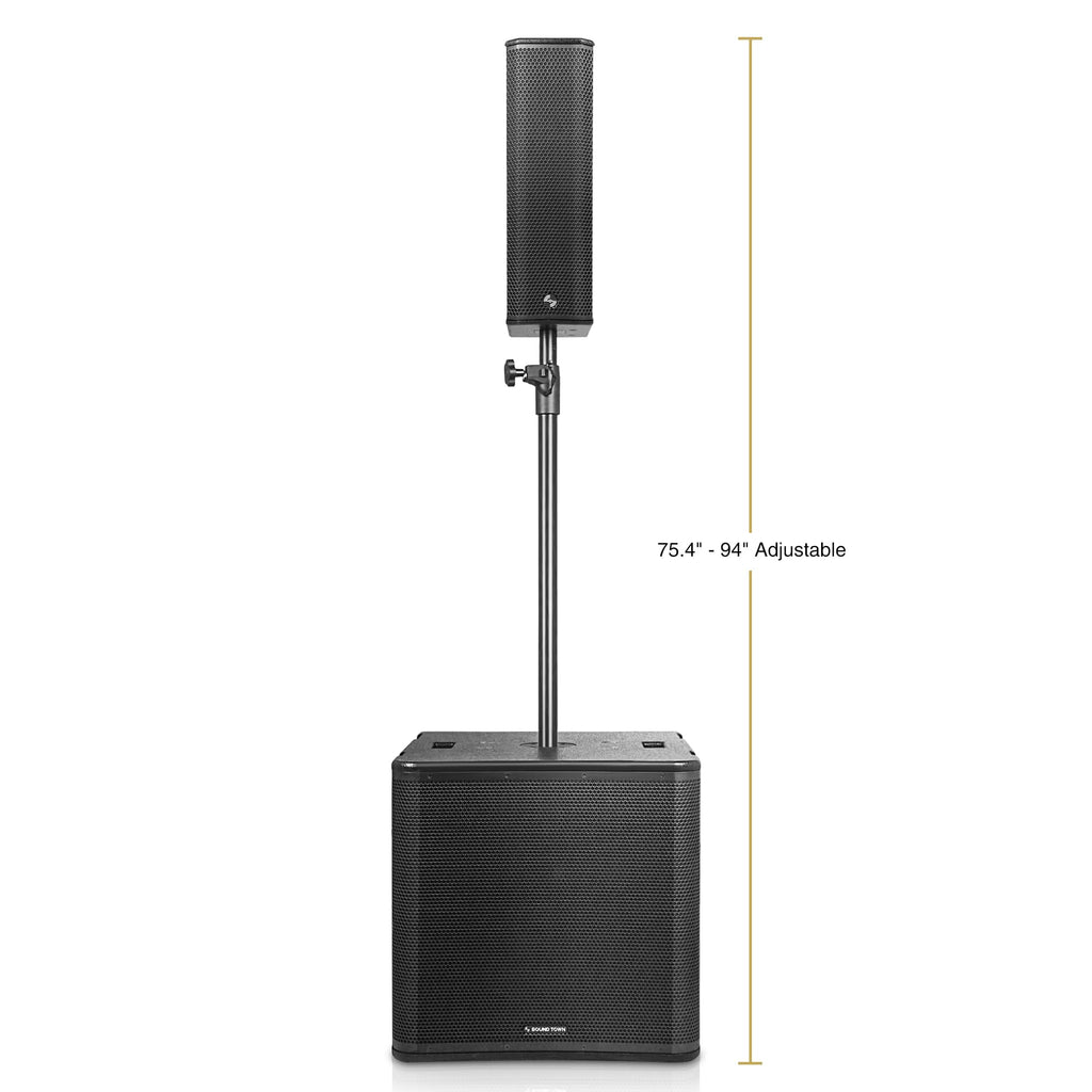Powered PA System with 18" Subwoofer and Column Array Loudspeaker R842943