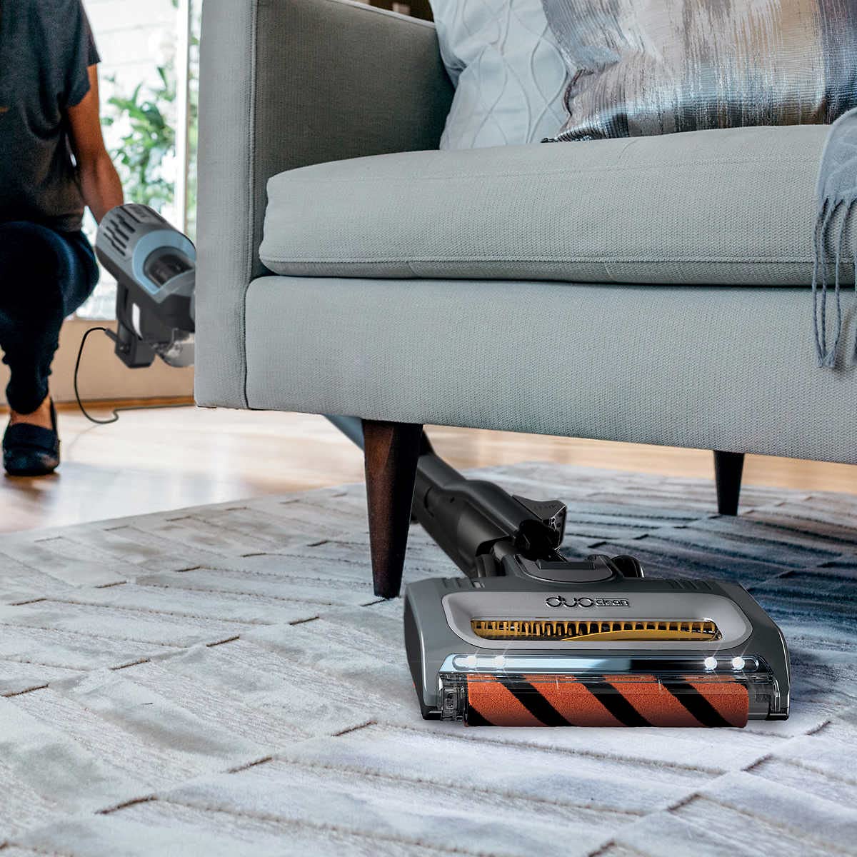 Corded Stick Vacuum with Self-Cleaning Brushroll H89323