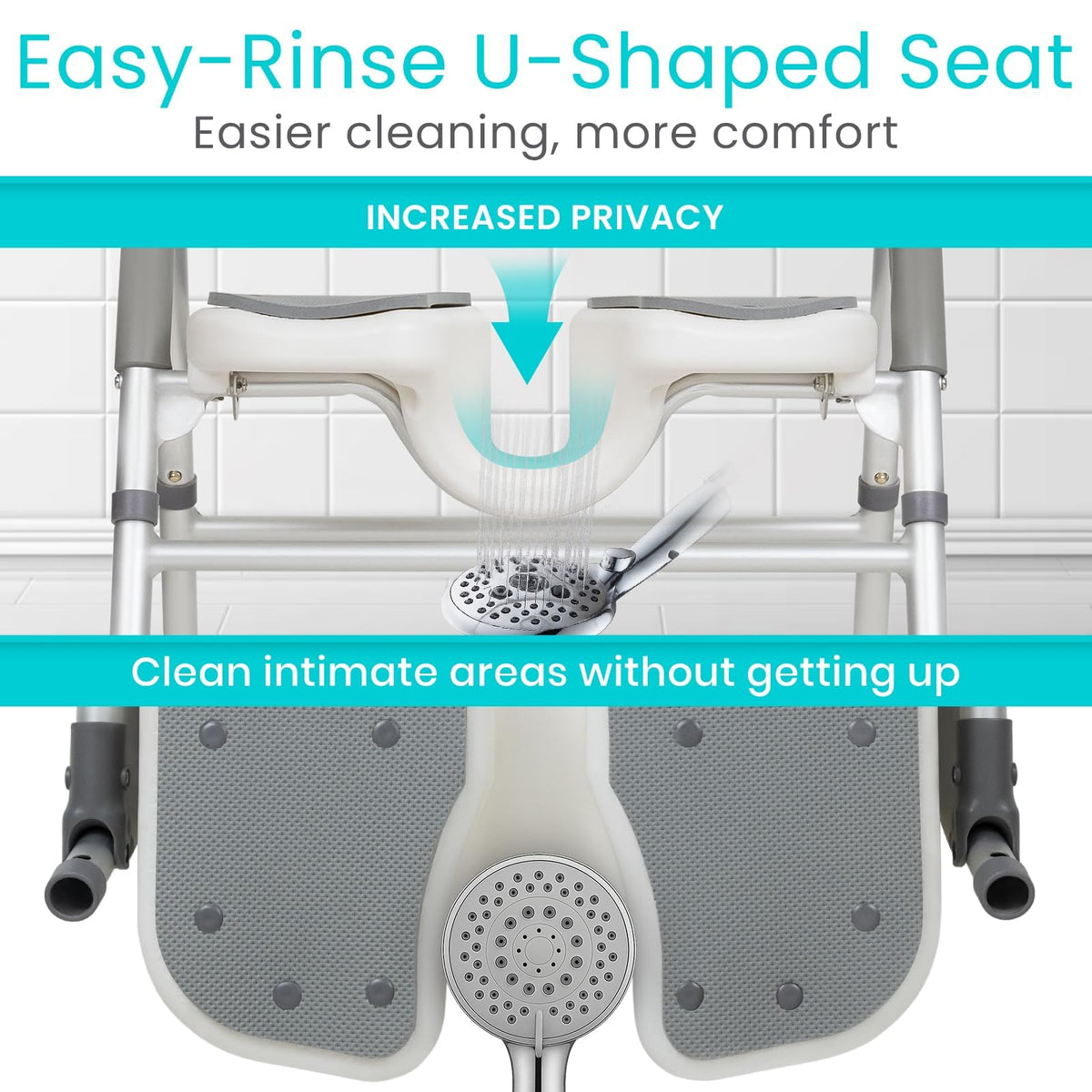 U-Shaped Shower Chair with Arms R76689