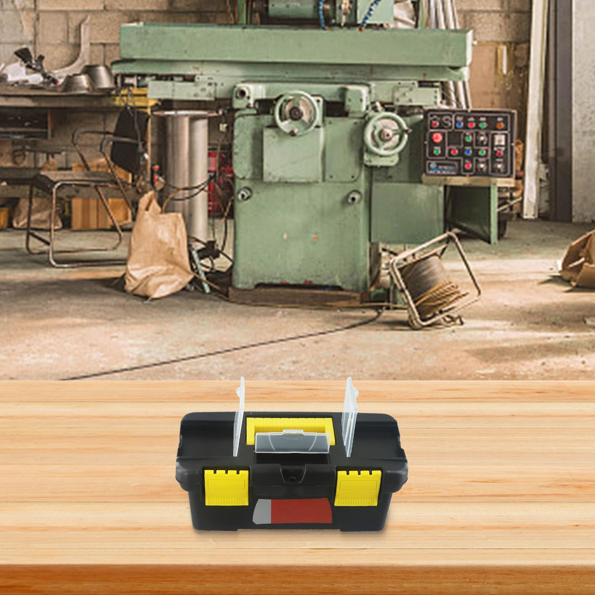 10-Inch Plastic Tool Box with Removable Tray F8410