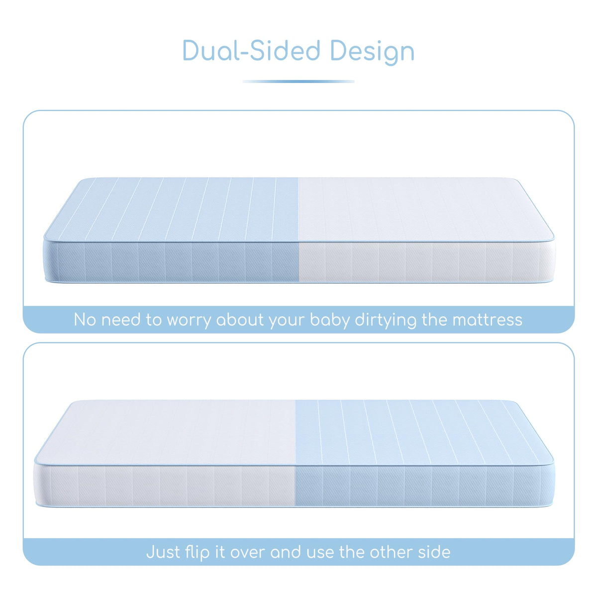 Dual Sided Memory Foam Crib Mattress K38668