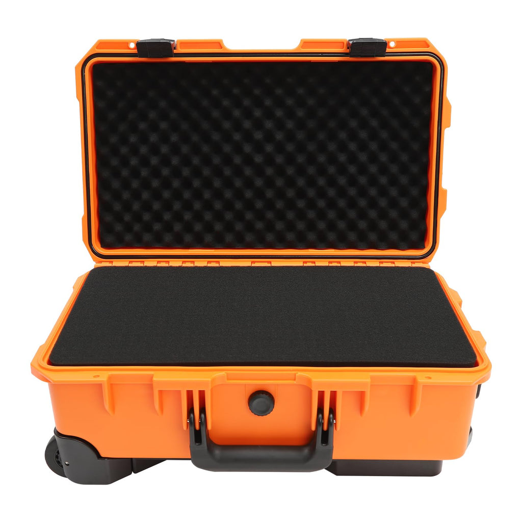 22" Rolling Waterproof Hard Case with Foam (Orange) A687