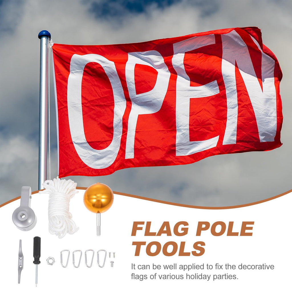 Heavy Duty Flagpole Kit Metal Repair Parts U661