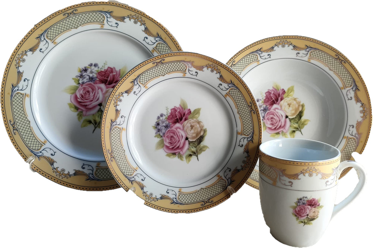 16-Piece Porcelain Dinner Set for 4 B3473