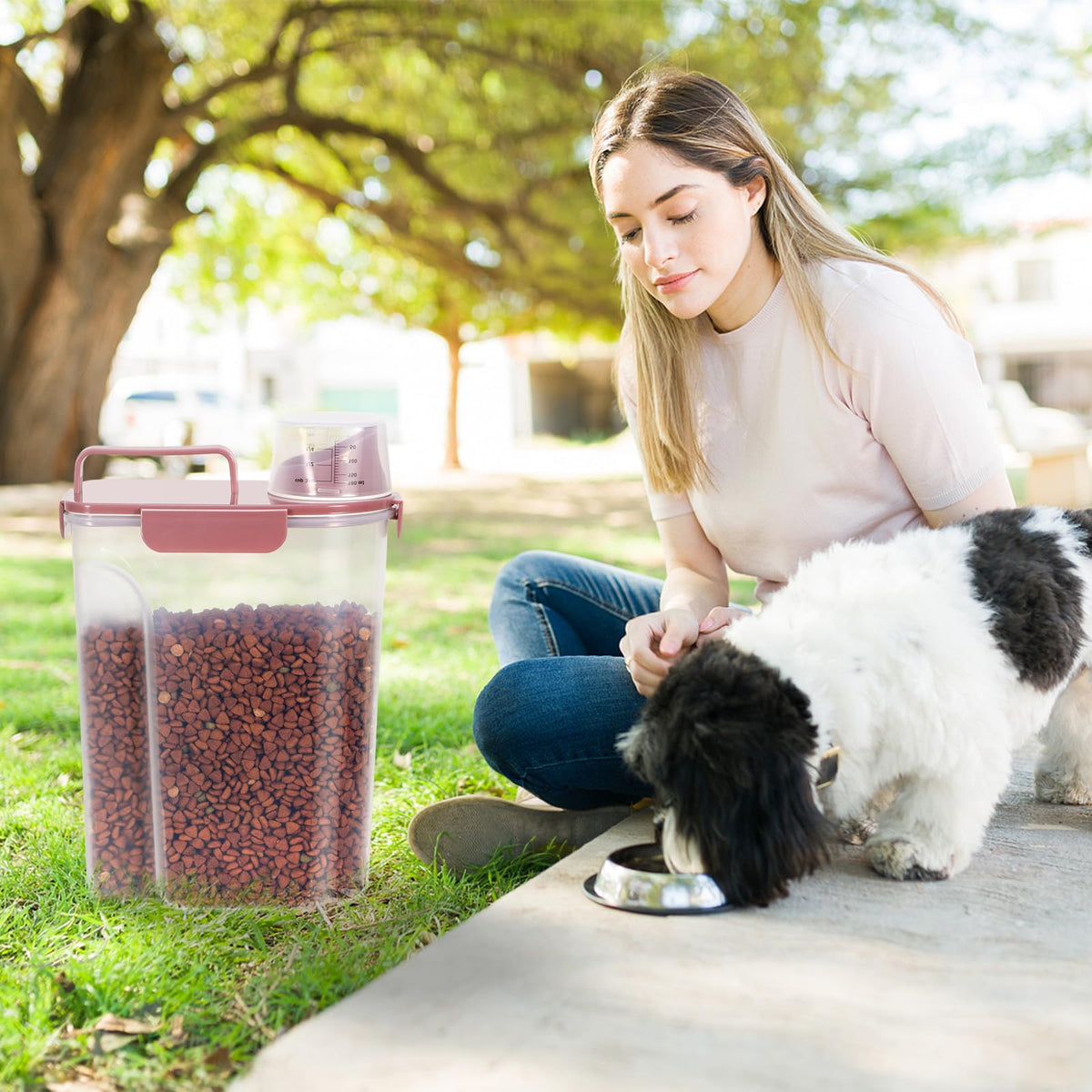 5Lbs/6Qt Airtight Pet Storage Container 2pack V628138