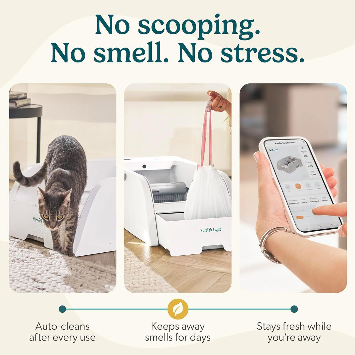 Open Top Automatic Self Cleaning Litter Box M464339