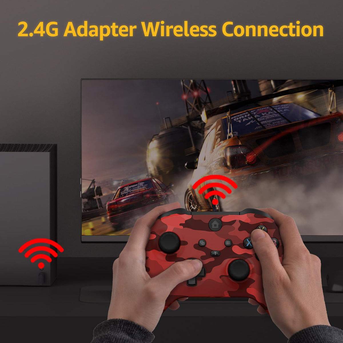 Wireless Controller for X-BOX One/PC Camo Red L16695