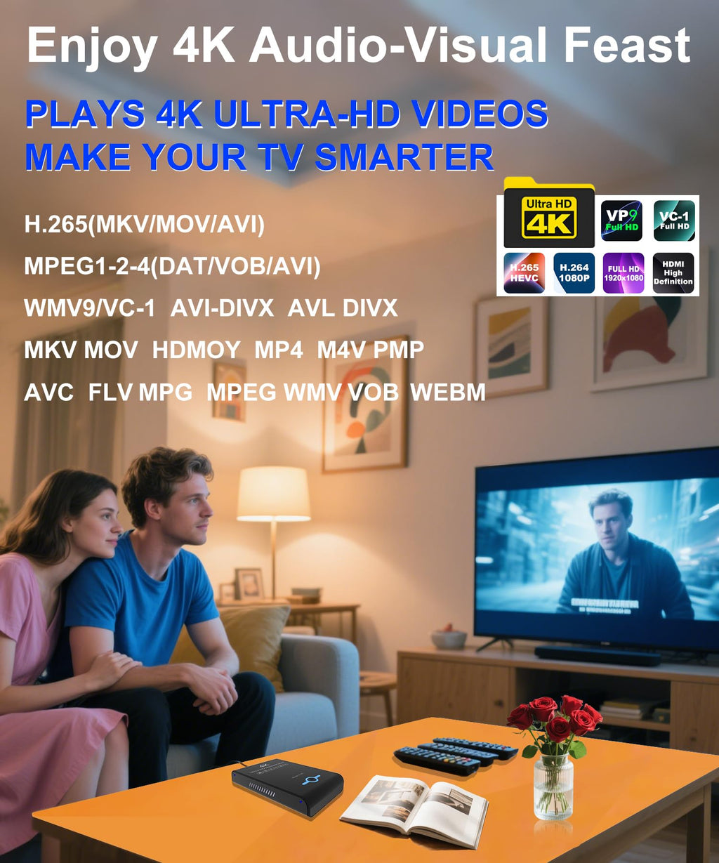 4K Ultra HD Media Player & HDD Enclosure 2-in-1 M533115
