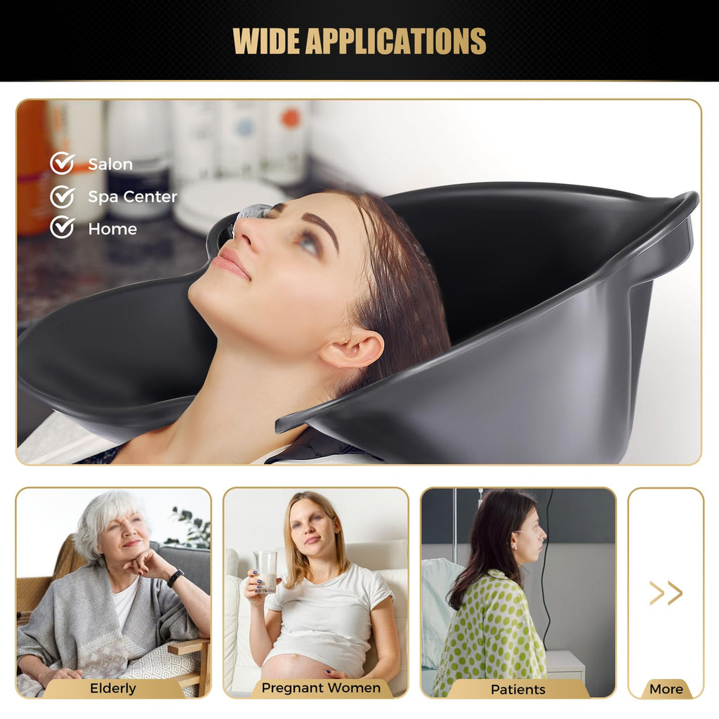 Portable Height Adjustable Plastic Shampoo Bowl E93202