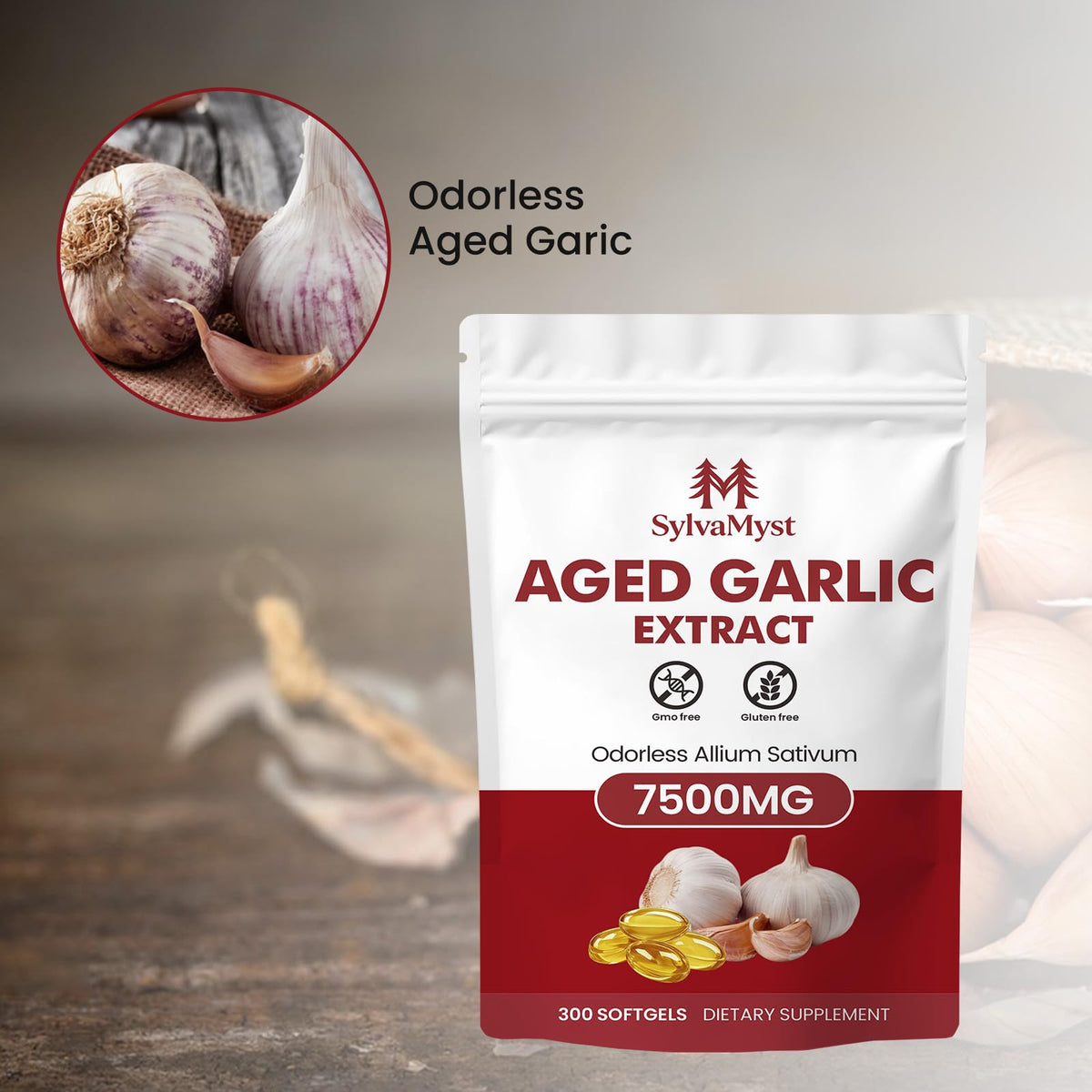 Aged Garlic Extract Capsules 300 Count G721229