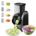 Electric Vegetable Slicer and Cheese Grater with 4 Stainless Steel Blades E6576