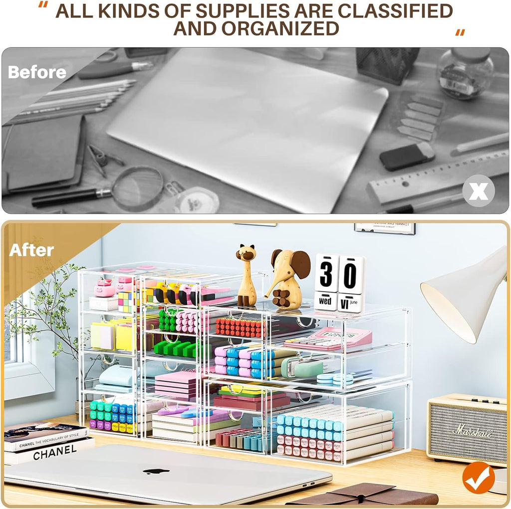 Acrylic 16-Drawer Storage & Makeup Organizer S72927
