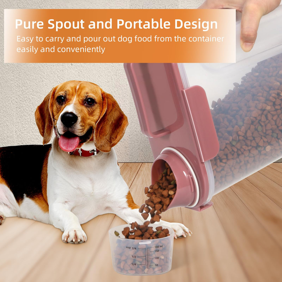 5Lbs/6Qt Airtight Pet Storage Container 2pack V628138