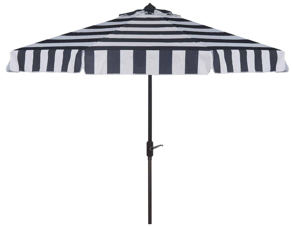 9 ft Navy White Patio Umbrella I400