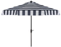 9 ft Navy White Patio Umbrella I400