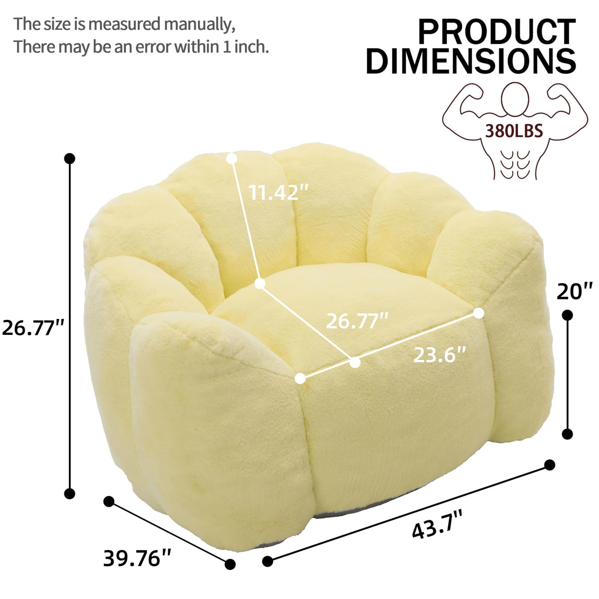 Lotus Bean Bag Chair with Pull Ring X889