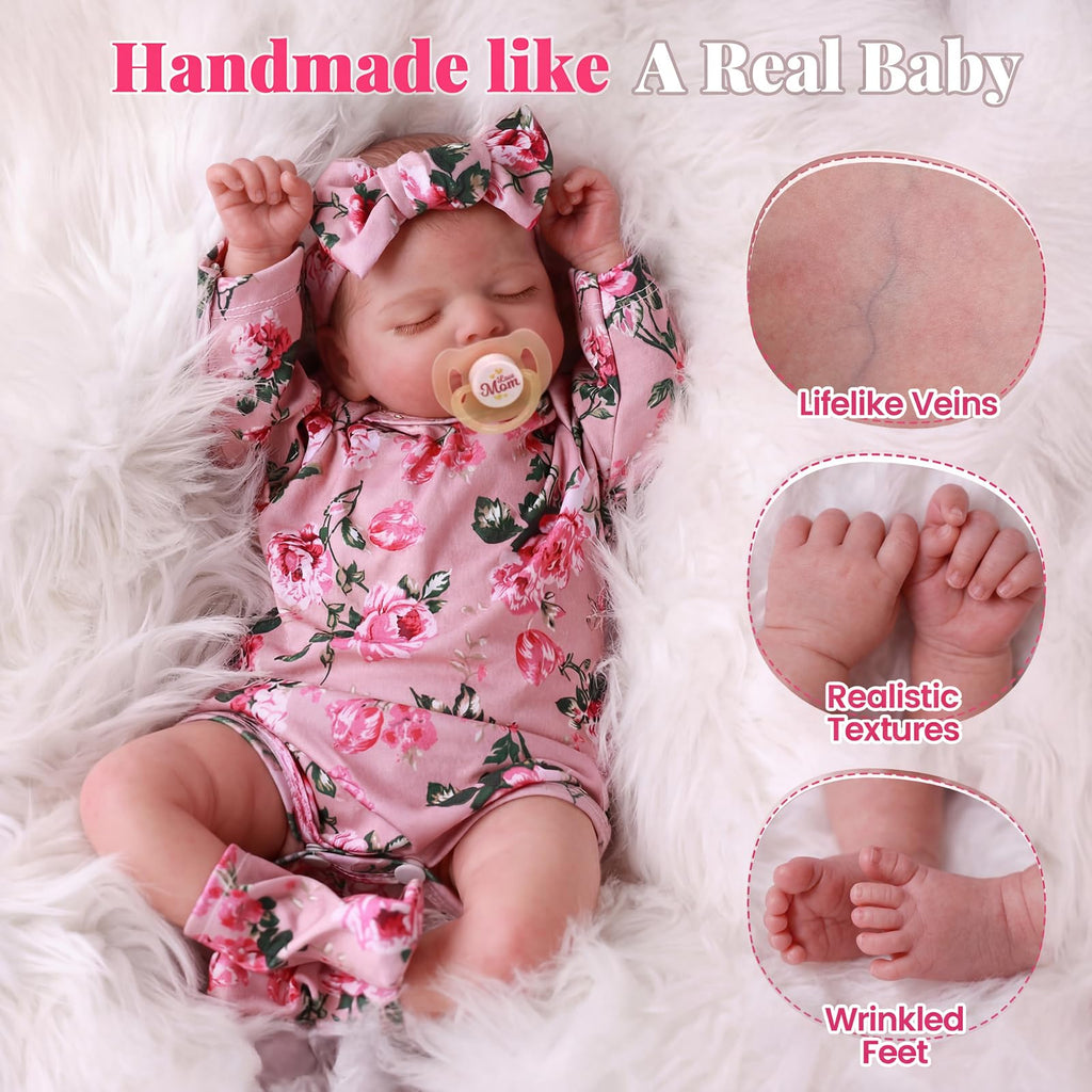 20-Inch Lifelike Reborn Baby Doll Girl K3358