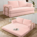 Pink Convertible Sleeper Sofa Bed E134