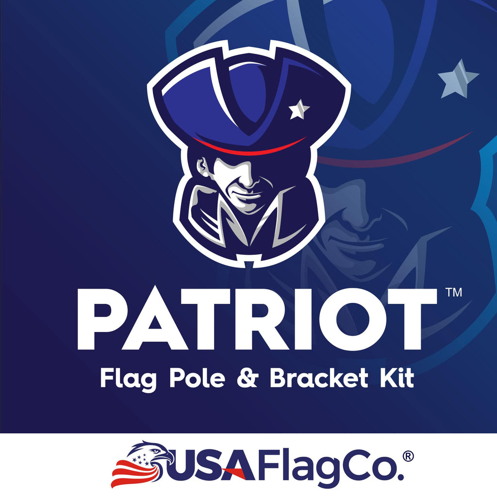 Flag Pole and Bracket Kit Brushed Aluminum H5090
