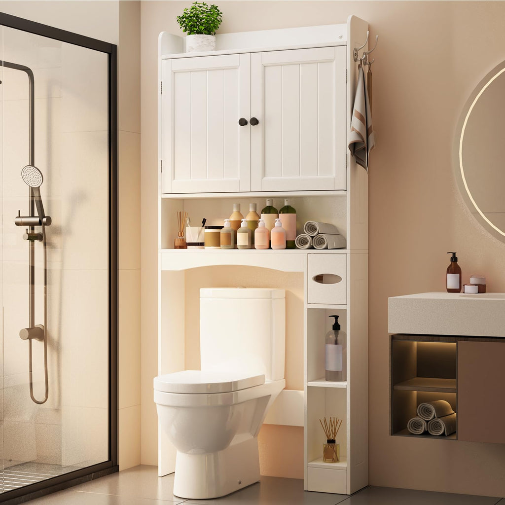White Over The Toilet Storage Cabinet A614992