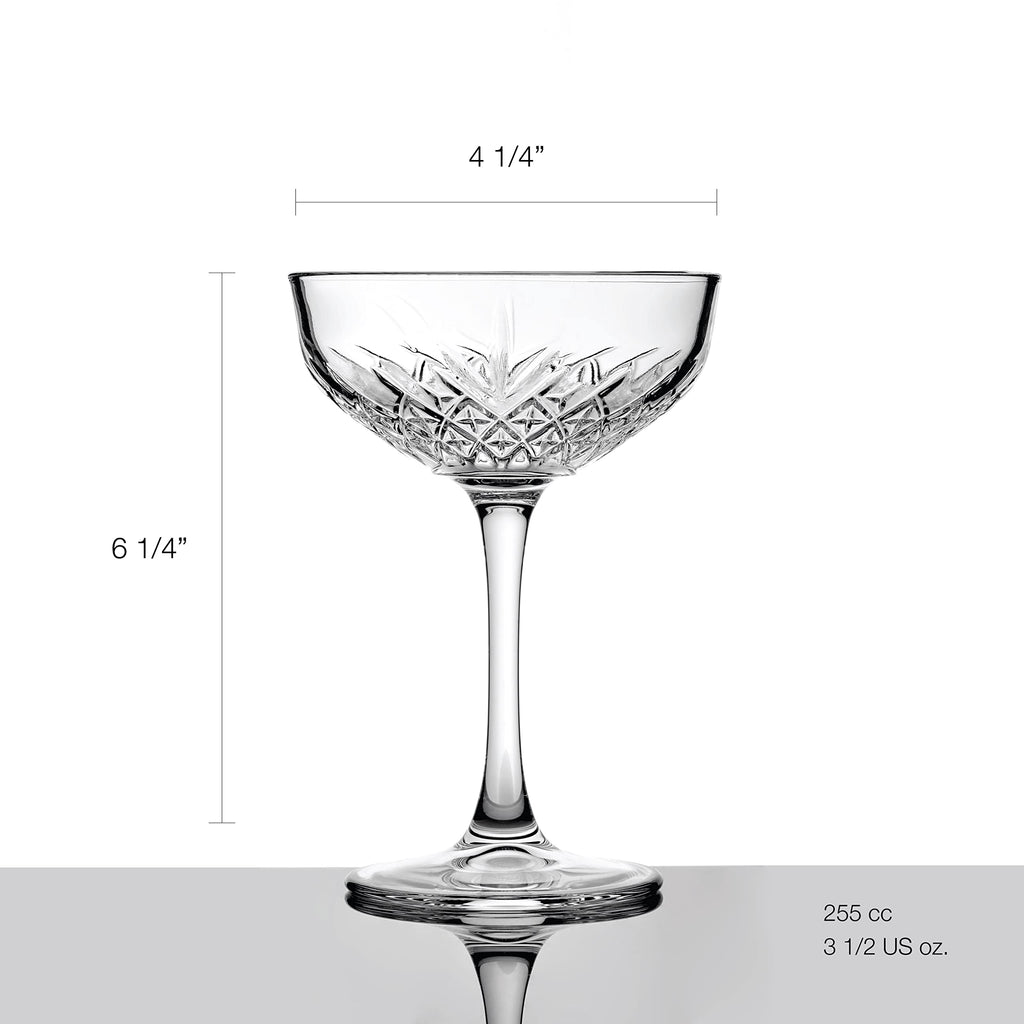 Set Of 4 Coupe Cocktail Glasses 8.6 oz N622