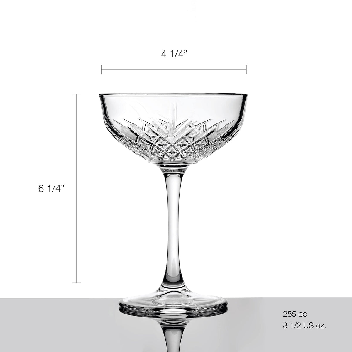 Set Of 4 Coupe Cocktail Glasses 8.6 oz N622