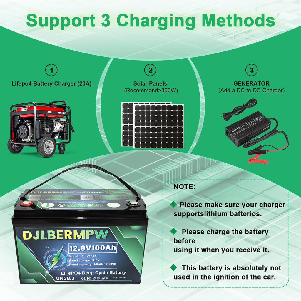 12.8V 100Ah LiFePO4 Lithium Battery A69454