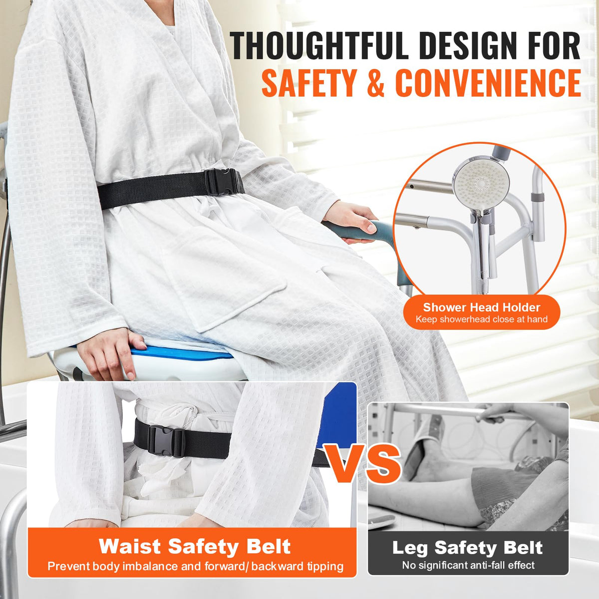 Sliding Tub Transfer Bench with 360 Degree Swivel Seat W1257