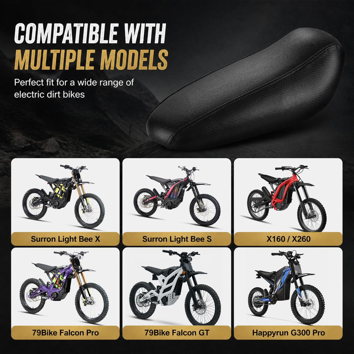 Electric Dirt Bike Seat Cushion C6727