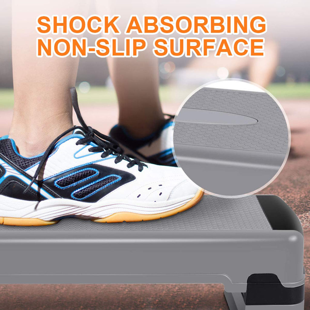 35" Height-Adjustable Non-Slip Aerobic Step Platform P47609