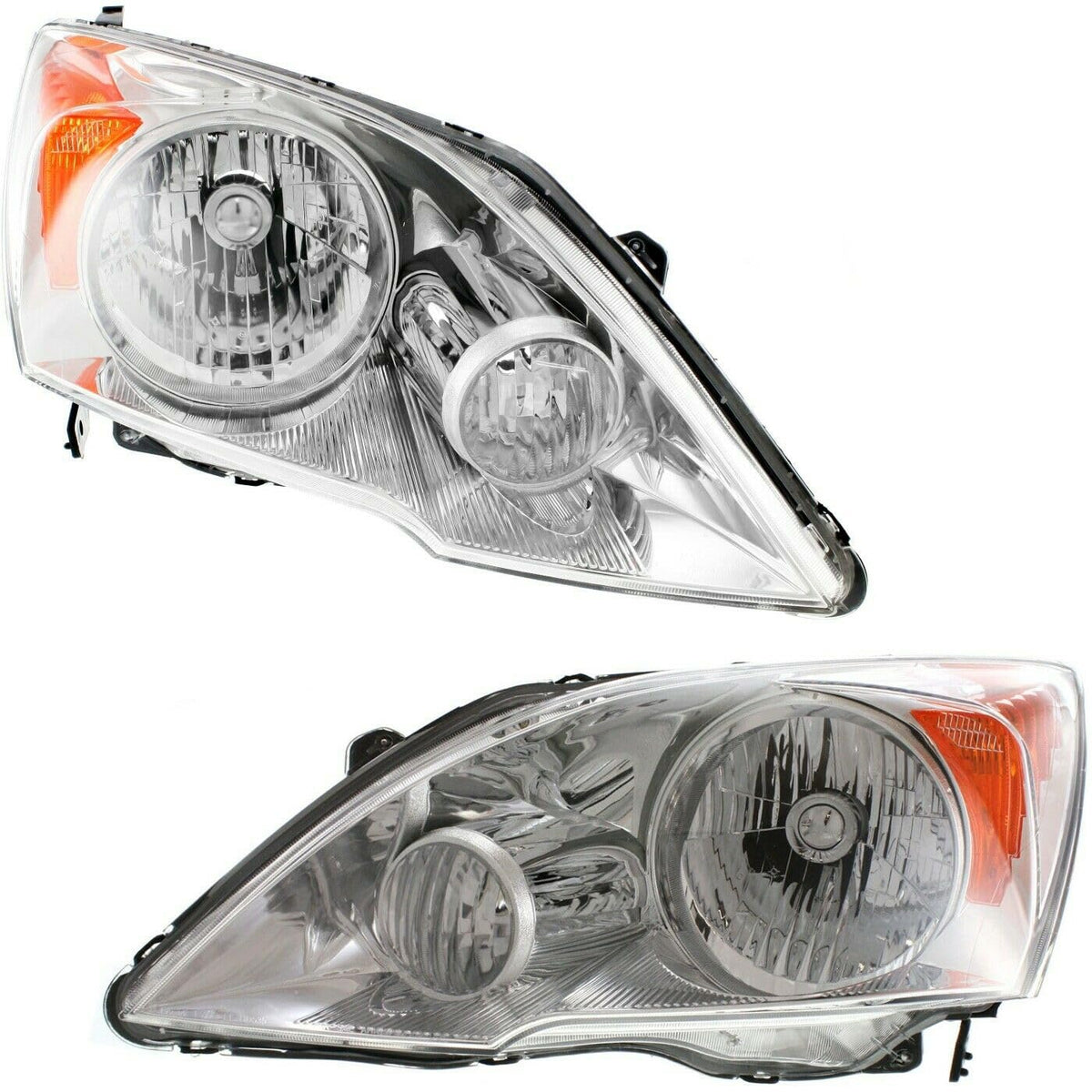 Clear Lens Headlight Assembly Pair Left+Right D875