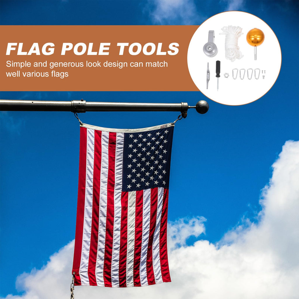 Heavy Duty Flagpole Kit Metal Repair Parts U661
