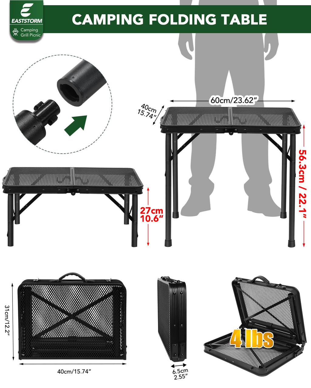 2 Ft Folding Camping Table V791584