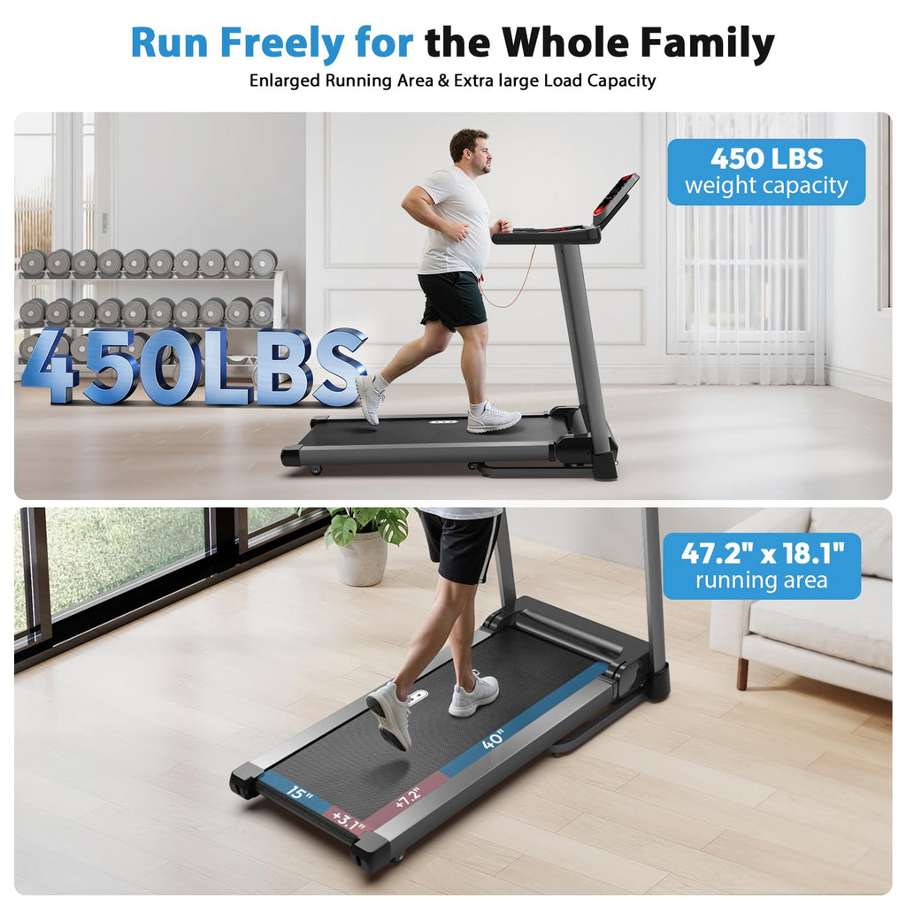 Treadmill with Auto Incline 450 LBS Capacity U798771