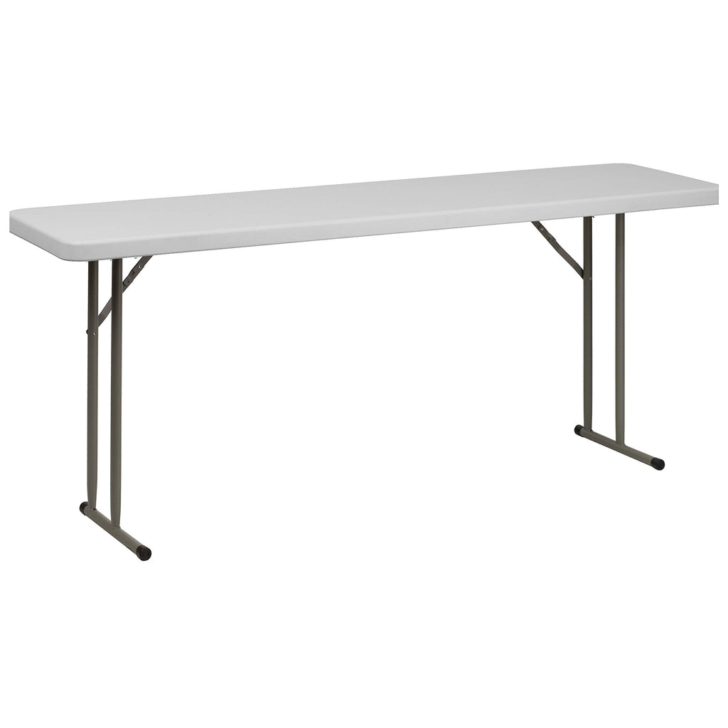 Granite White Plastic Folding Training Table Set X453