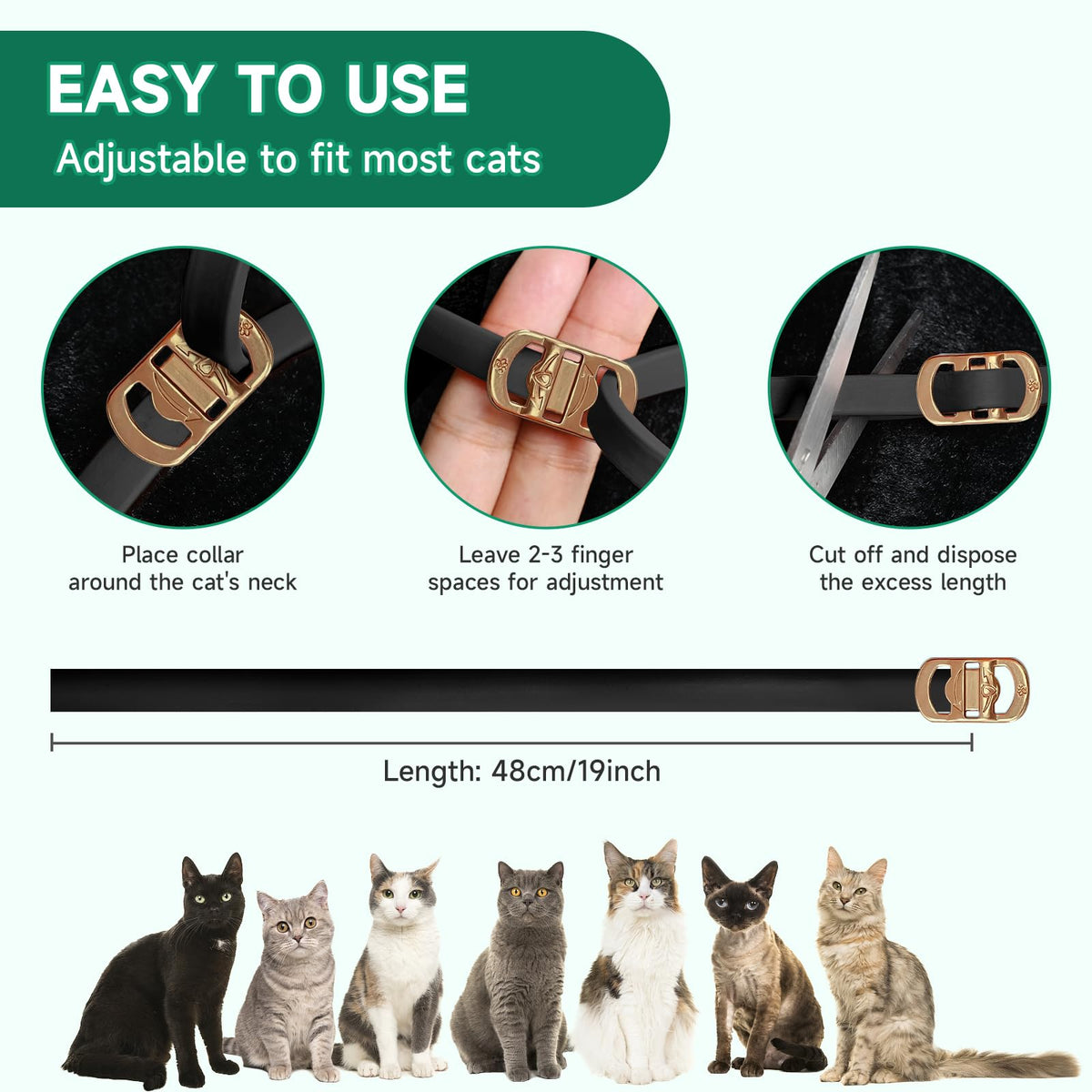 4 Pack Flea Collar for Cats X94590