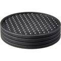 Black Set of 4 Coaster L1083