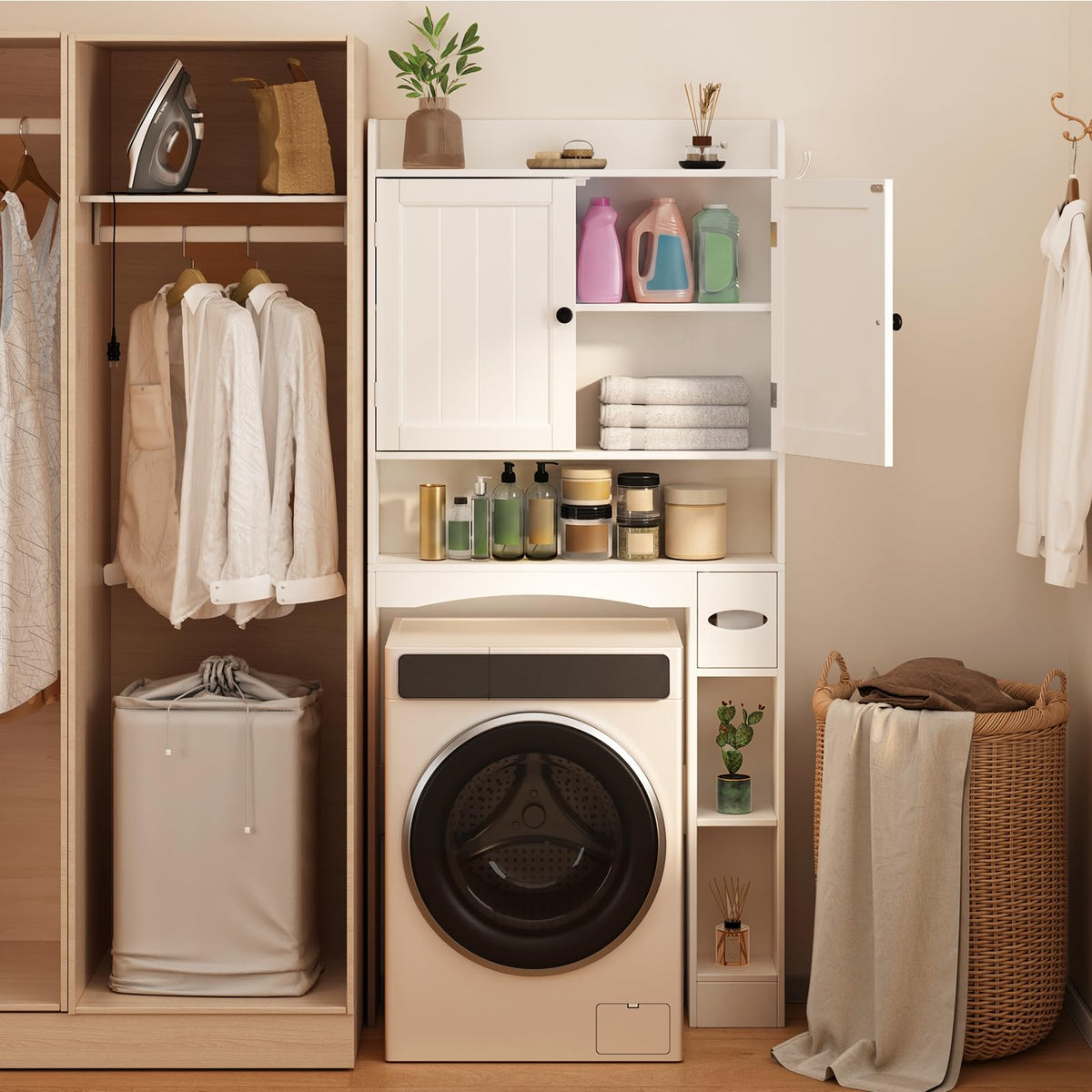 White Over The Toilet Storage Cabinet A614992