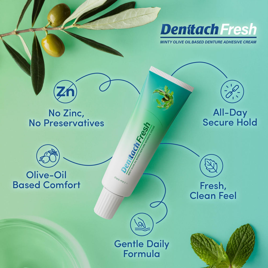 Mint Denture Adhesive Cream, 2.4 Ounce T291