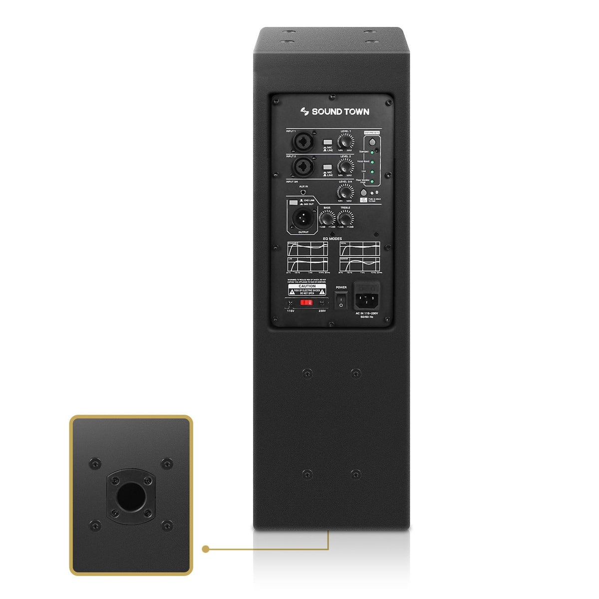 Powered PA System with 18" Subwoofer and Column Array Loudspeaker R842943