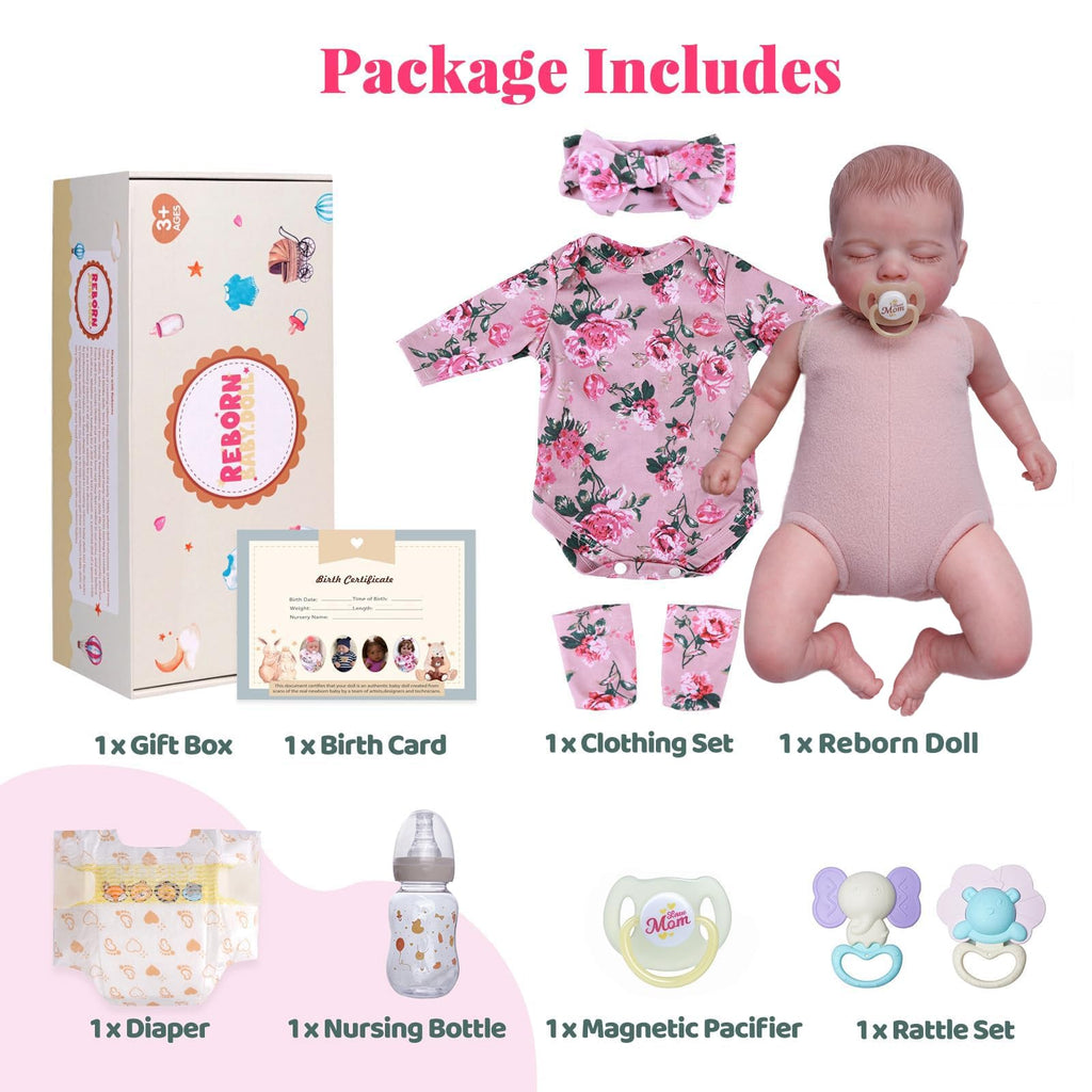 20-Inch Lifelike Reborn Baby Doll Girl K3358